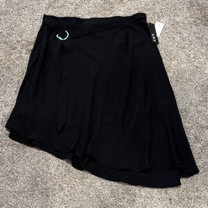 Chic Asymmetrical Black Skirt
